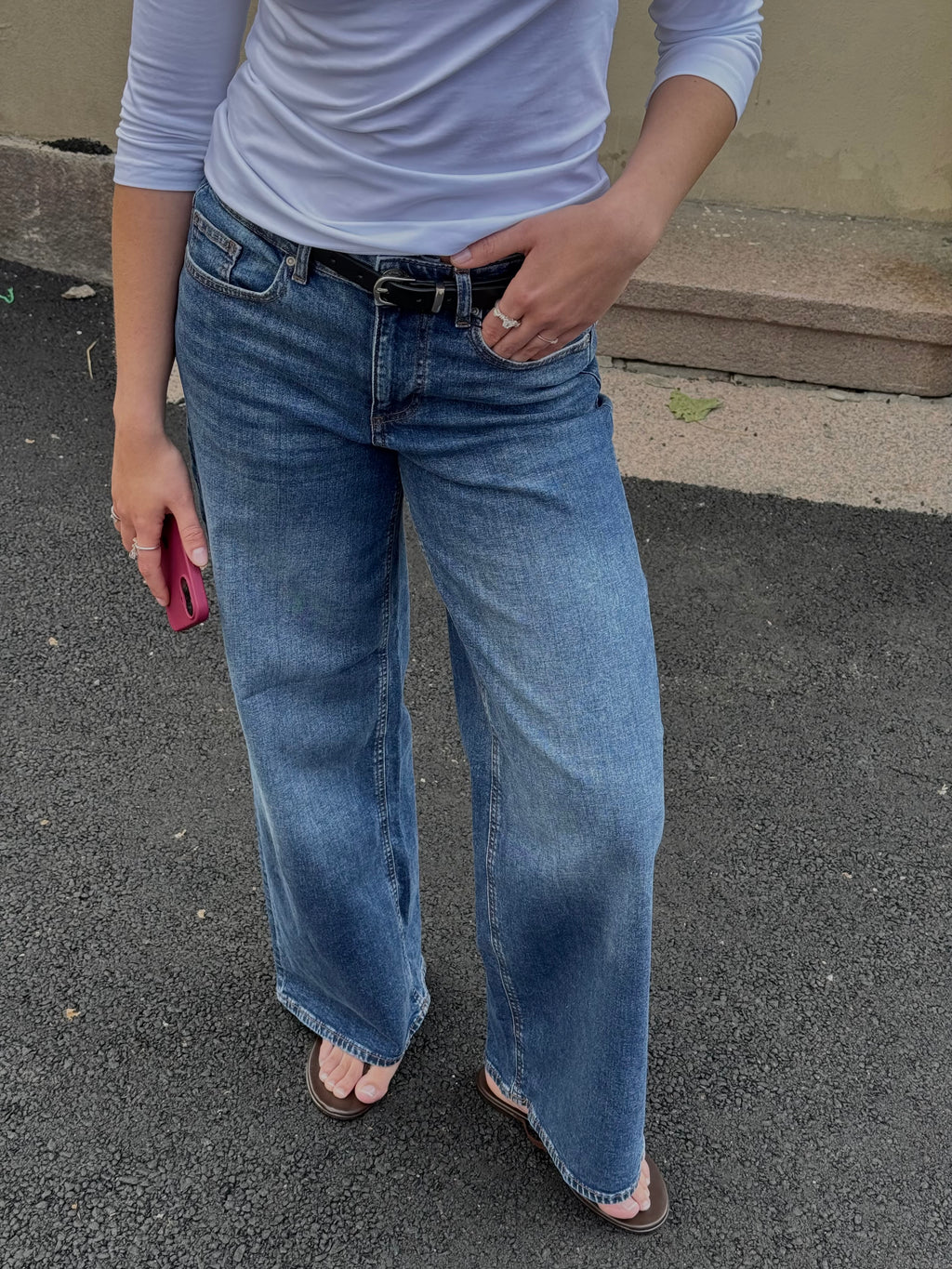 VMSANDIE-STRETCH Jeans - Medium Blue Denim
